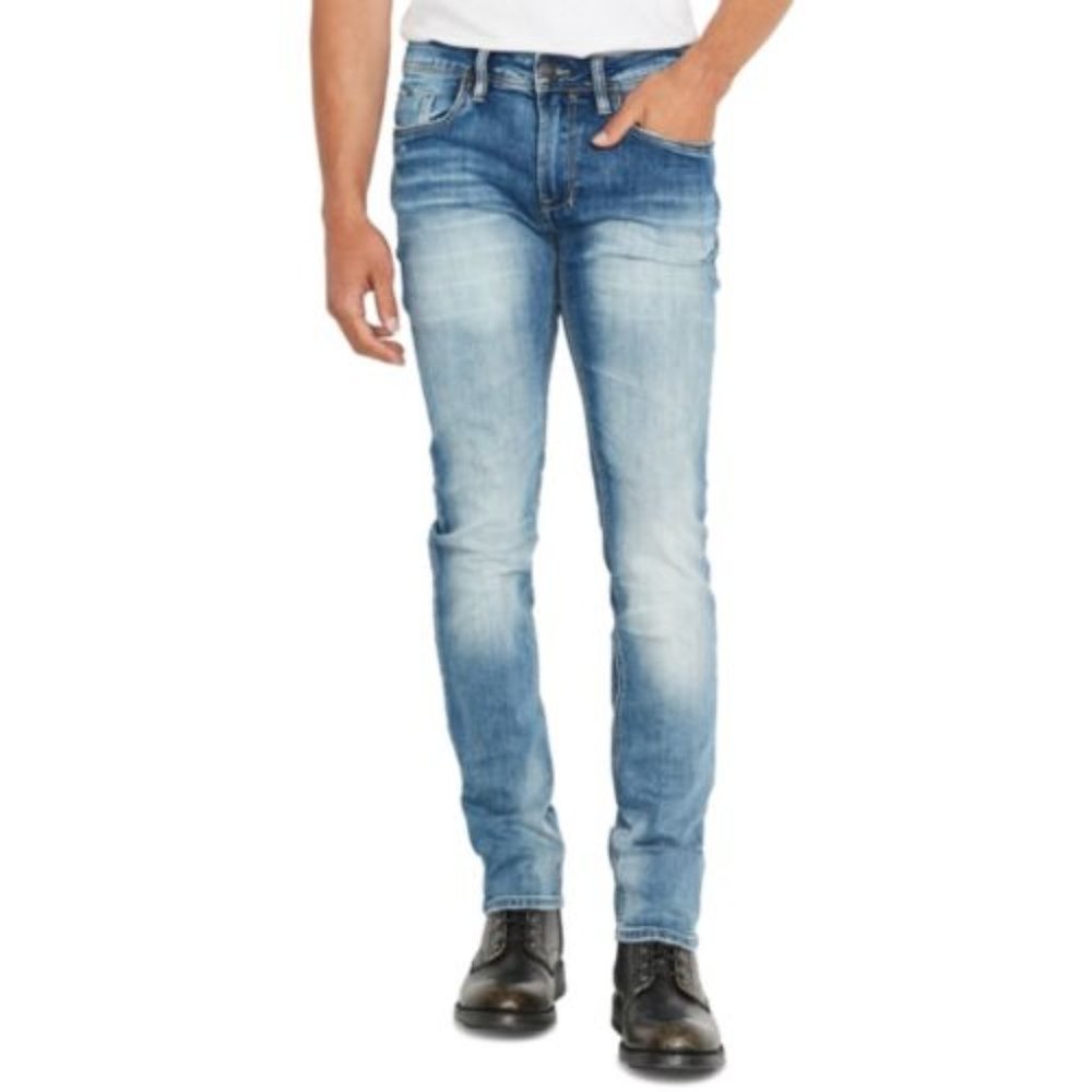 Buffalo David Bitton Mens MAX-X Skinny-Fit Jeans Blue 40X32